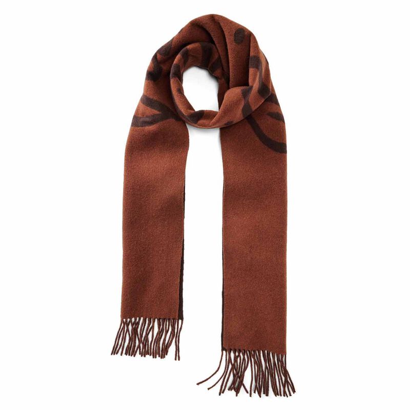 R.M. Williams Script Jacquard Wool Scarf image number 0